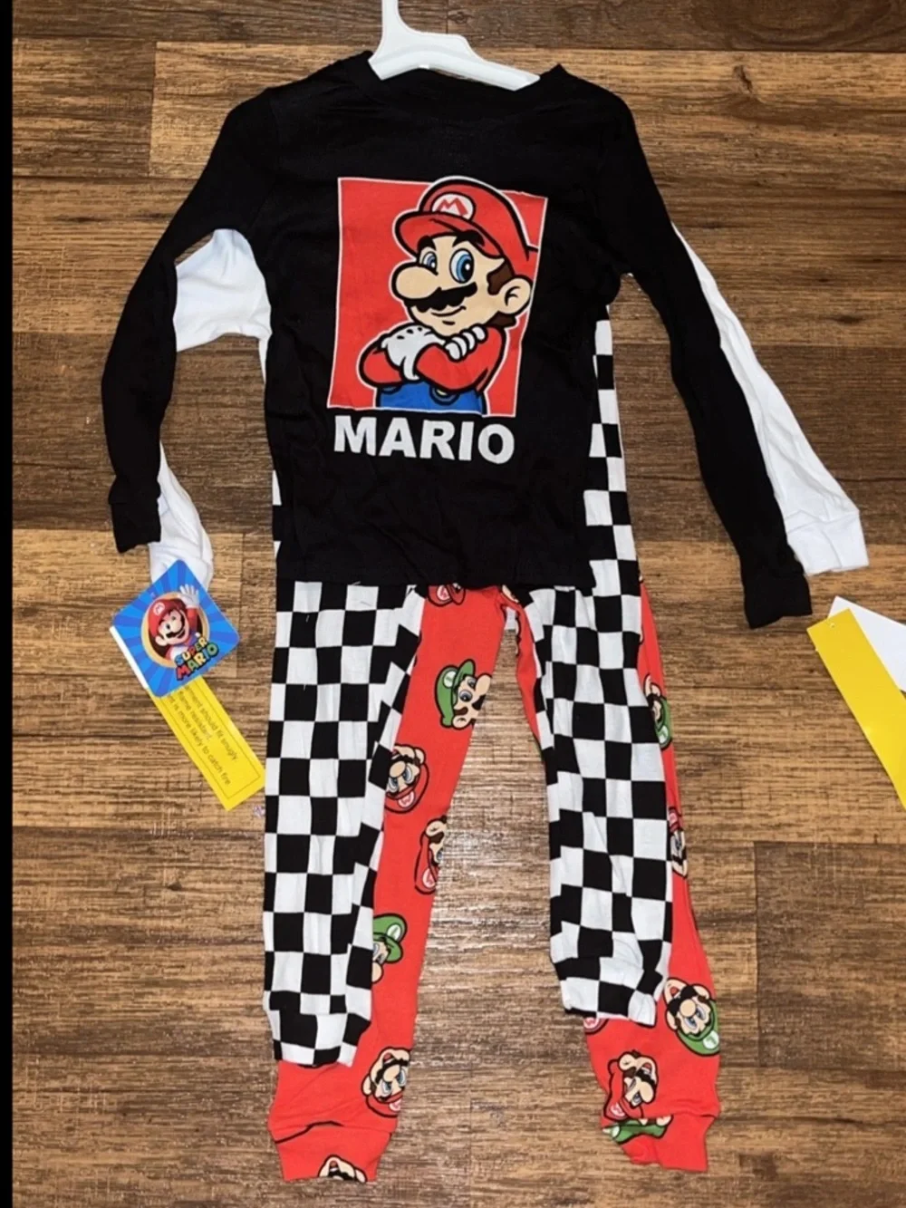 Nintendo Super Mario Boys 4 pc Snug Fit Pajama's Luigi Graphic 💯%Cotton NWT